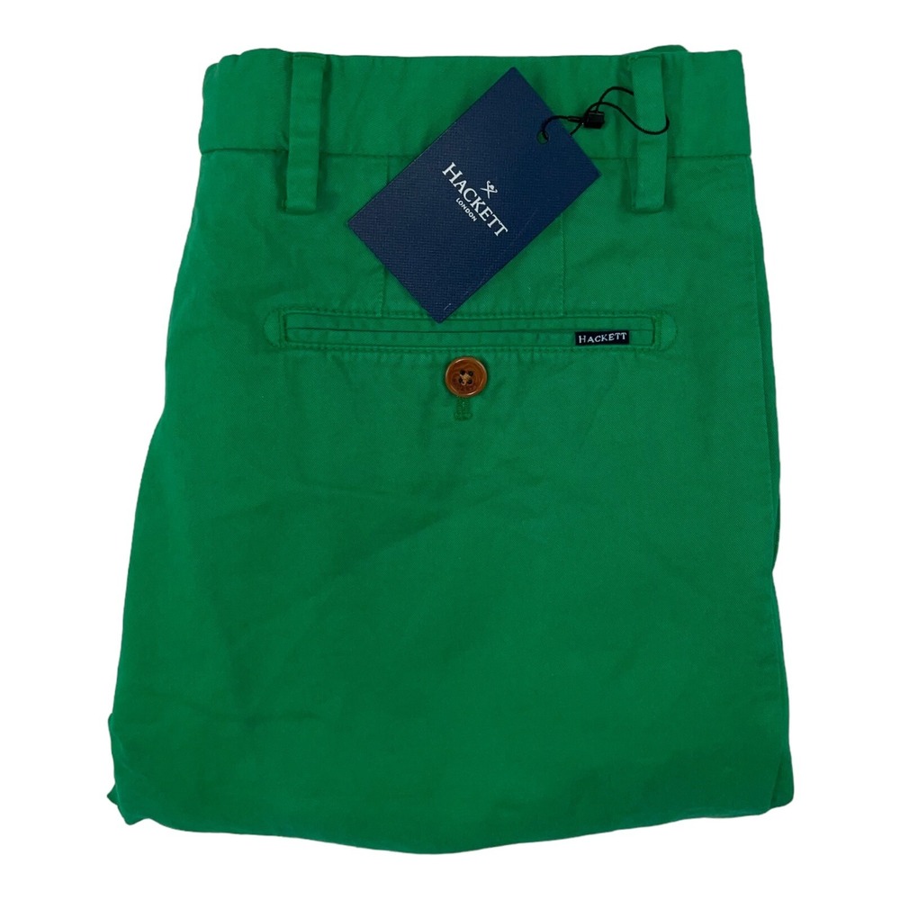 Hackett London Sanderson Green Stretch Cotton Summer Chinos 30x32 HM210841R